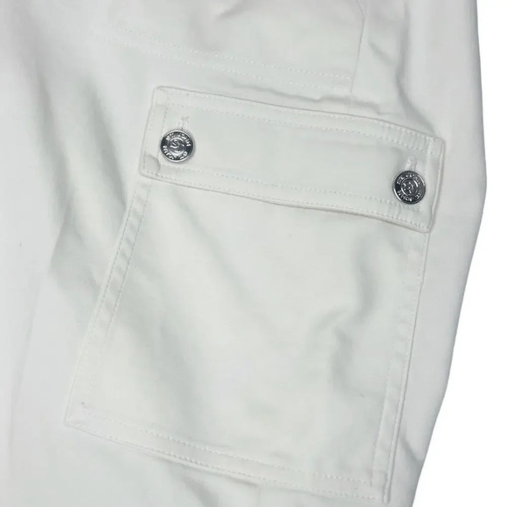 ST JOHN Off-White Cargo Bermuda Shorts Size 6 - Picture 7 of 12